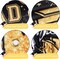 Graduation Party Decoration – Black & Gold Class of 2026 3PCS Banner Set with Large Backdrop, Porch & Yard Hanging Graduation Celebration Decor Kit
